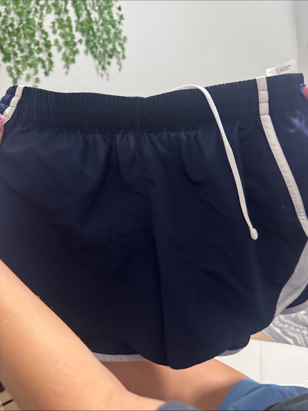 Under Armour Navy and White Athletic Shorts